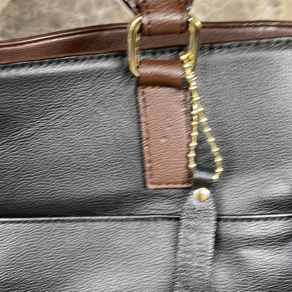 Wilson’s Leather onyx/brown PURSE 14” wide x 10” Tall. - Picture 8 of 16